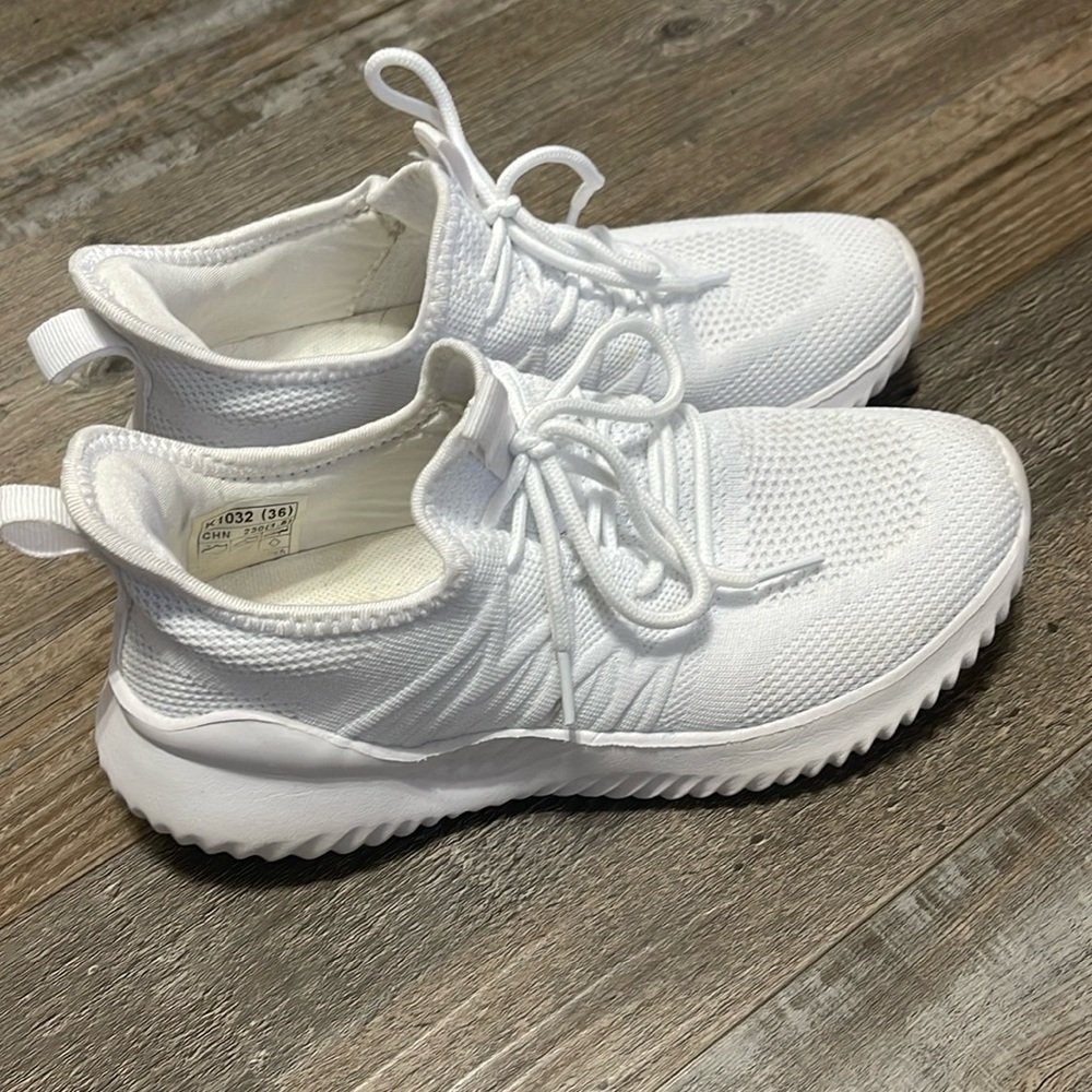 White sneakers